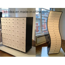 Rotatable Creative Wooden Furniture/ Practical Wooden Display with Caster